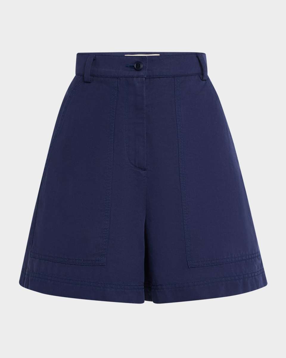 Cirino Belted Wide-Leg Bermuda Shorts